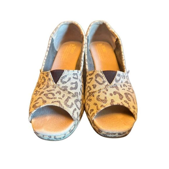 Tom's Leopard Print‎ Wedges Women's Size 7 - Picture 6 of 6